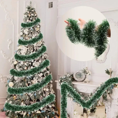 Chunky Christmas Tree Decoration Ornaments Home Xmas Garland Hanging Pendants