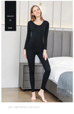 Ladies Long Johns Cotton Thermal Underwear Women Warm & Cozy Long Sleeve Vest