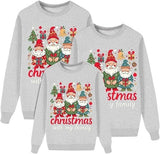 Grey Xmas Jumper Christmas with My Family Sweatshirts for Men's Women's & Kids