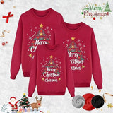 Xmas Jumper Long Sleeve Round Neck Matching Family Merry Christmas Sweatshirts