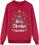 Xmas Jumper Long Sleeve Round Neck Matching Family Merry Christmas Sweatshirts