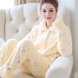 Teddy Thermal Fleece Warm Jumpsuit Ultra Soft Homewear Night Suit Coral Velvet