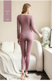 Ladies Long Johns Cotton Thermal Underwear Women Warm & Cozy Long Sleeve Vest