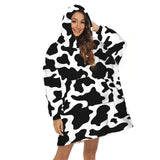 Adult Hoodie Blanket Oversized Super Soft Wearable Flannel Hooded Sweatshirt