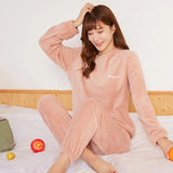 Ladies Teddy Fleece Jumpsuit 40-70kg Womens Large Size Warm Pajamas Homewares