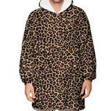 Adult Hoodie Blanket Oversized Super Soft Wearable Flannel Hooded Sweatshirt