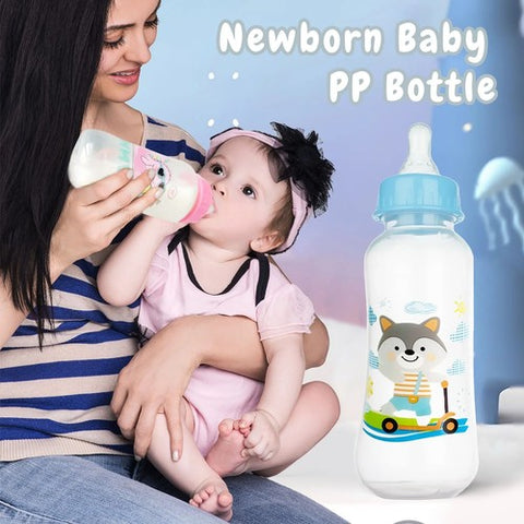 Newborn Baby Infant Milk Feeding PP Bottle 0-36 Months Babies 250ml Anti Drops